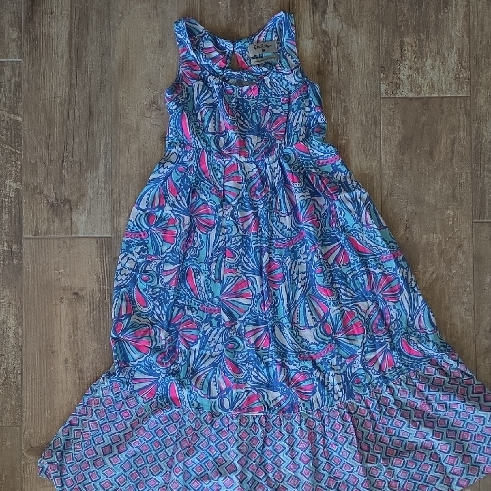 Lilly Pulitzer Blue and Pink Kids Dress